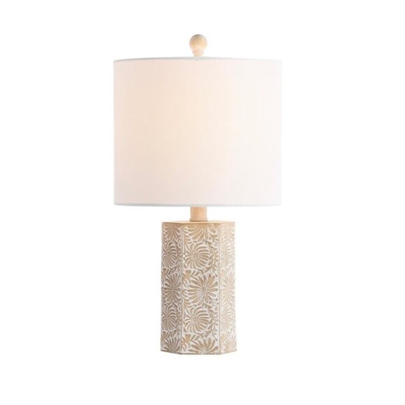 Eliseo Table Lamp 16.5” Height Beige by Safavieh NEW (R5) - Picture 2 of 4